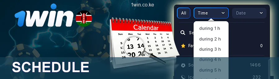 1win Schedule Bookmaker in Kenya