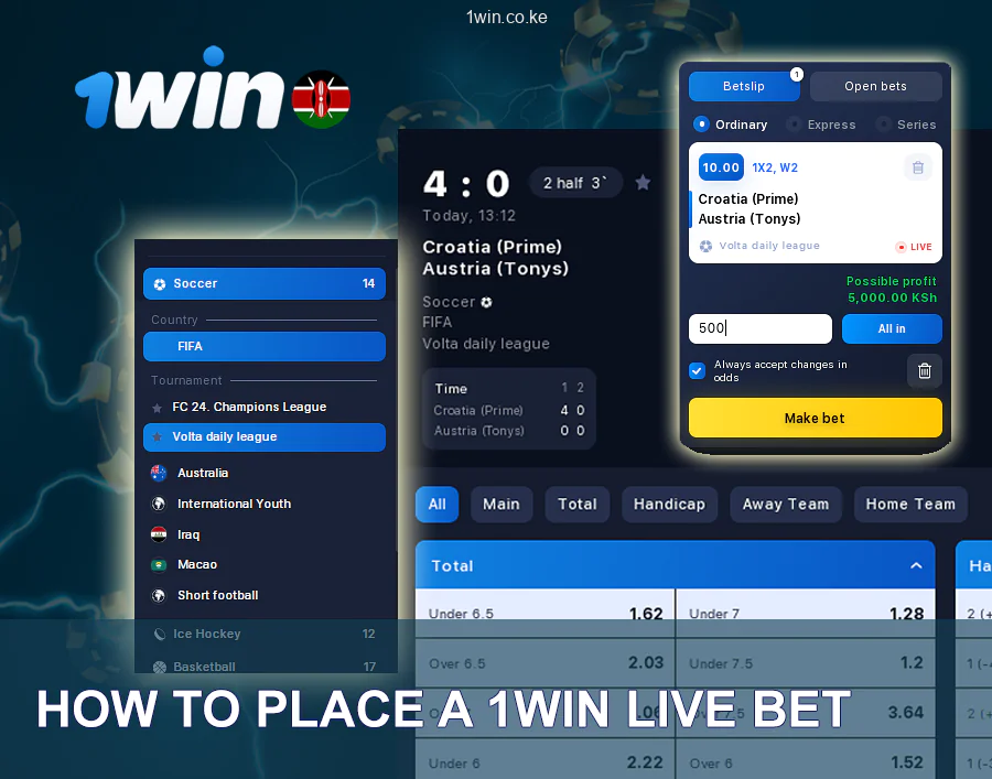How to Live bet on 1win Bookmaker