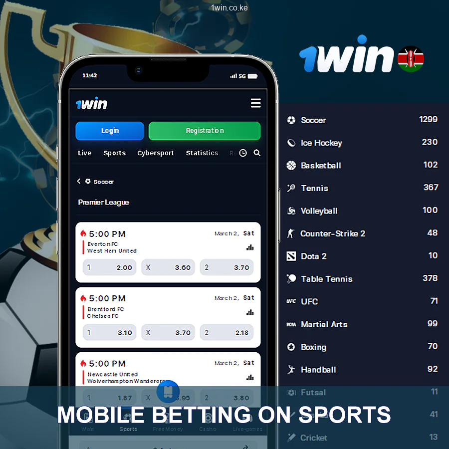 1win Bookmecker Mobile Betting On Sports