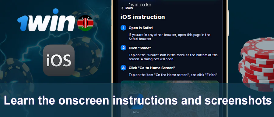 1win app Installation Instructions On The Screen