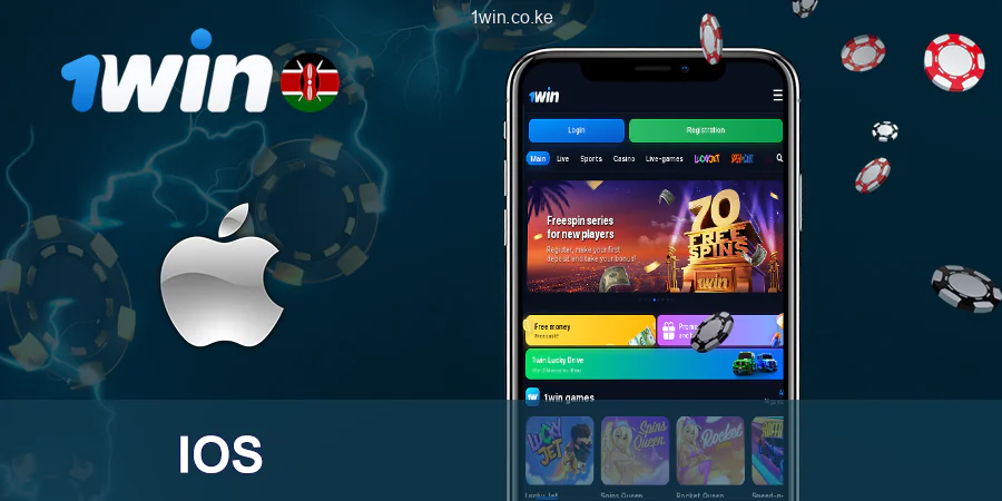1win programu ya rununu ya iOS nchini Kenya