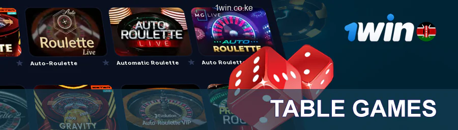 Table Games in 1Win Casino